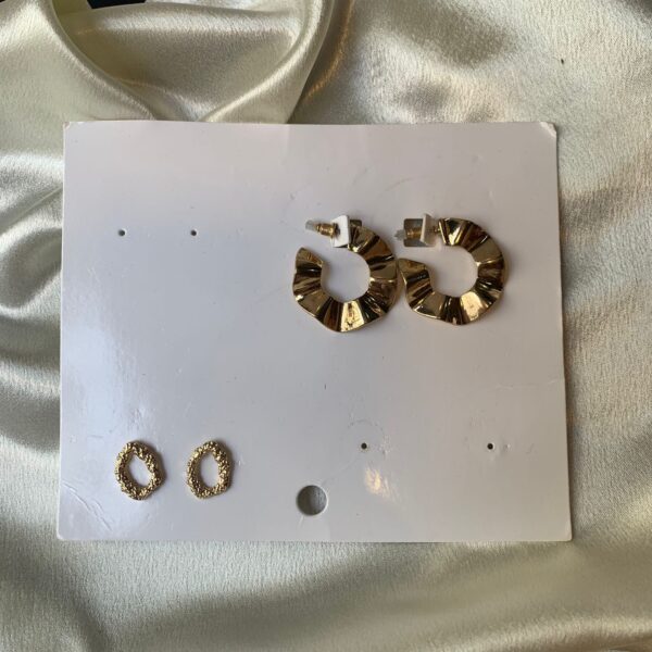 Big Gold Card earrings